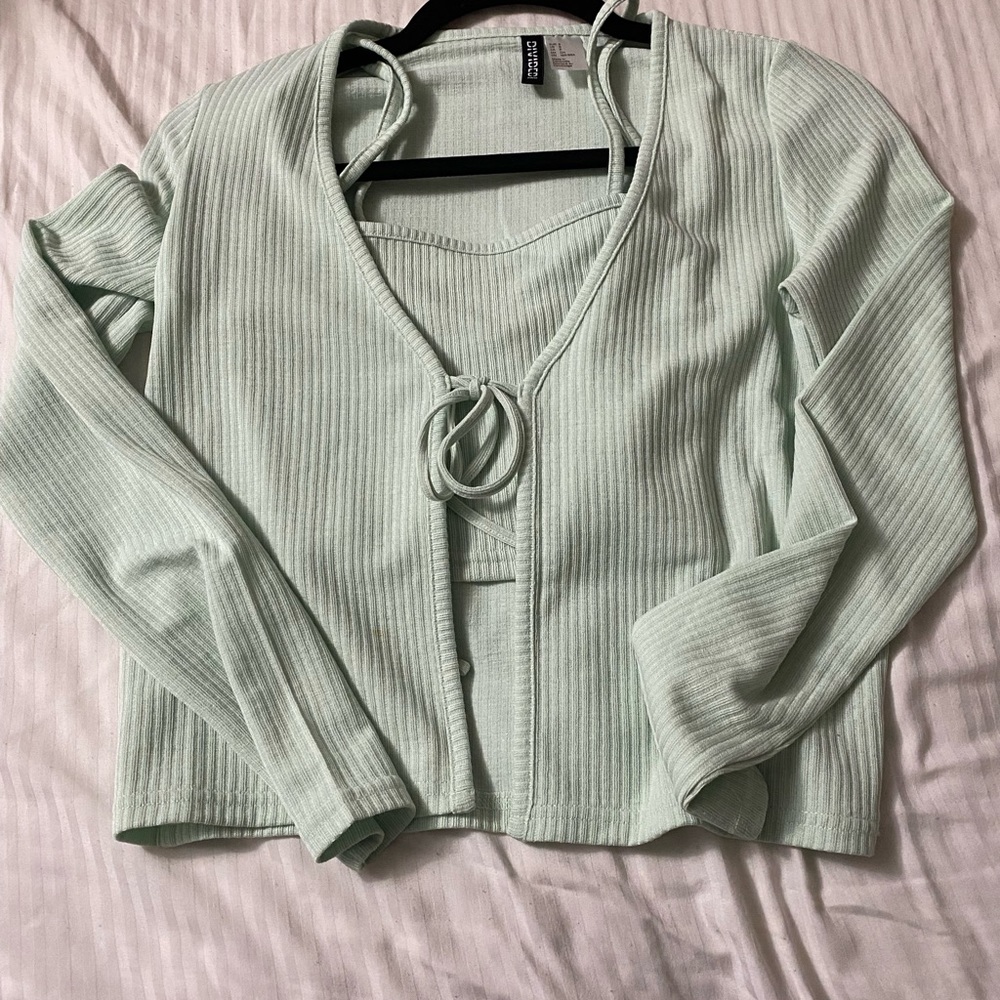 H&M Mint Green Set! (Top & Cardigan)